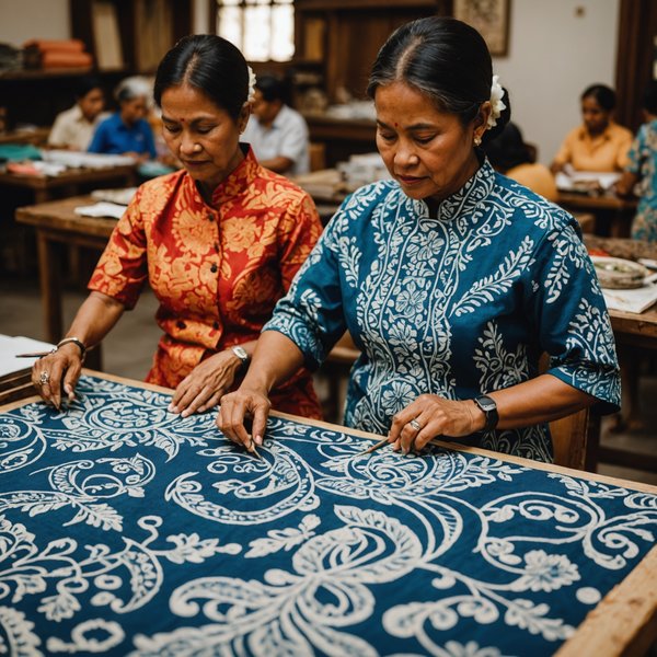 Où trouver des ateliers de fabrication de tissus batik en Indonésie?